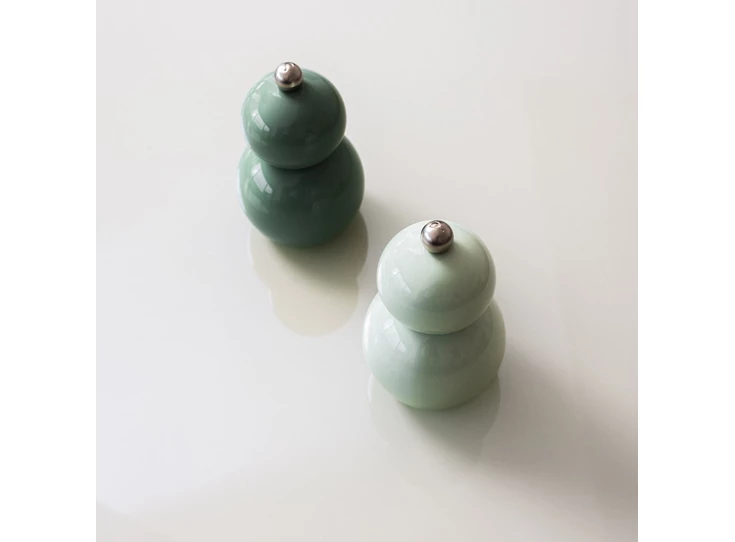 Betty peper/zoutmolen groen h12cm set/2 sfeerfoto