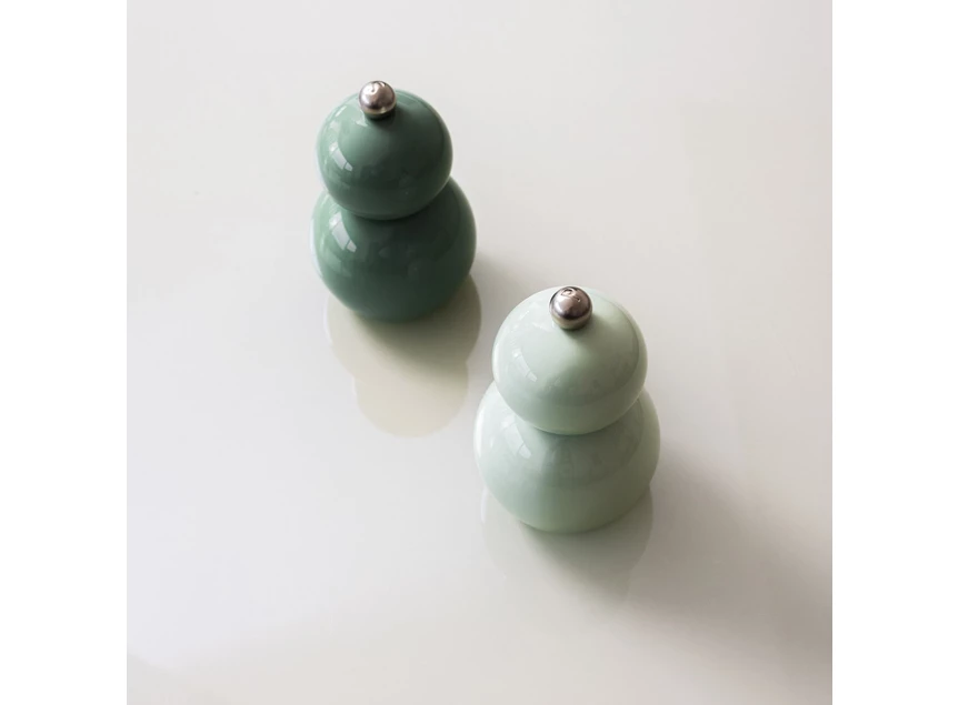 Betty peper/zoutmolen groen h12cm set/2 sfeerfoto