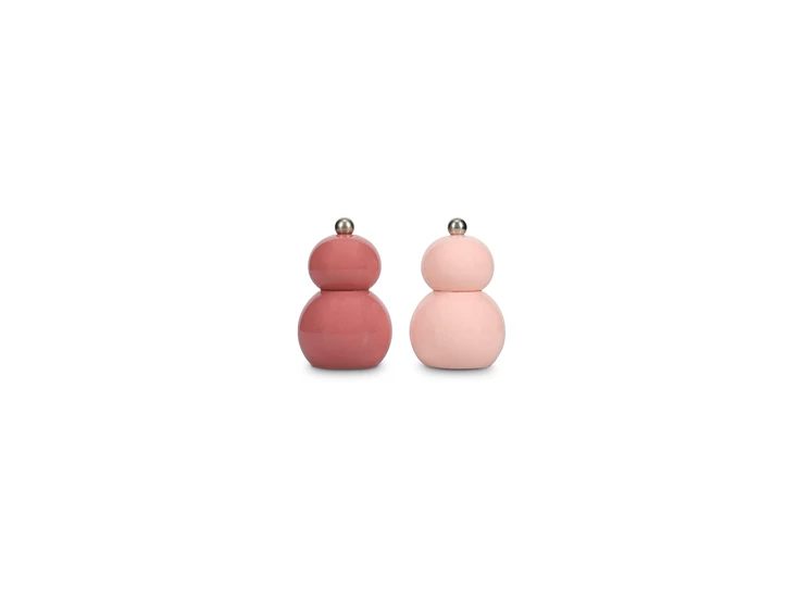 Betty peper/zoutmolen roze h12cm set/2