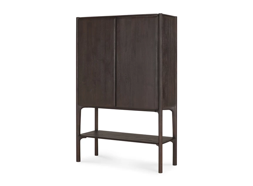 Barkast Teak Pi Dark Brown Cupboard 11588 Ethnicraft