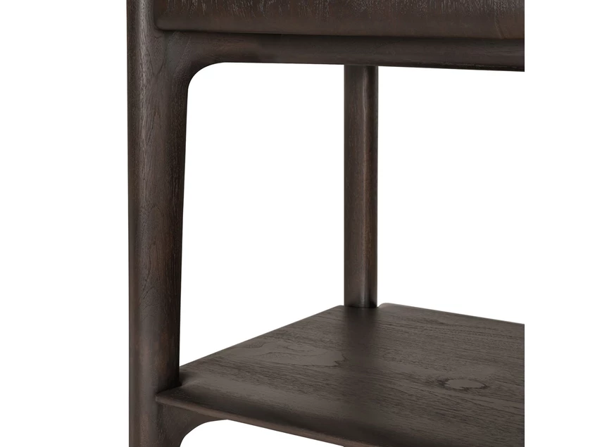 Open vak Barkast Teak Pi Dark Brown Cupboard 11588 Ethnicraft