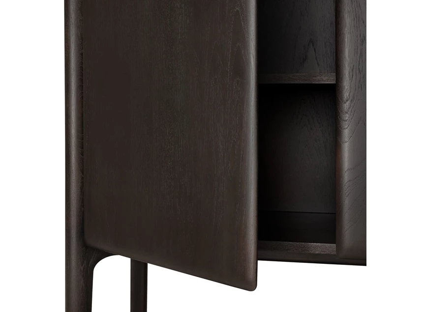Binnenkant Barkast Teak Pi Dark Brown Cupboard 11588 Ethnicraft