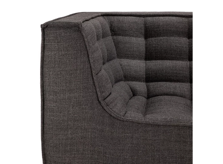 Armleuning Canapé 2-zit Sofa N701 2 Seater Dark Grey 20216 Ethnicraft