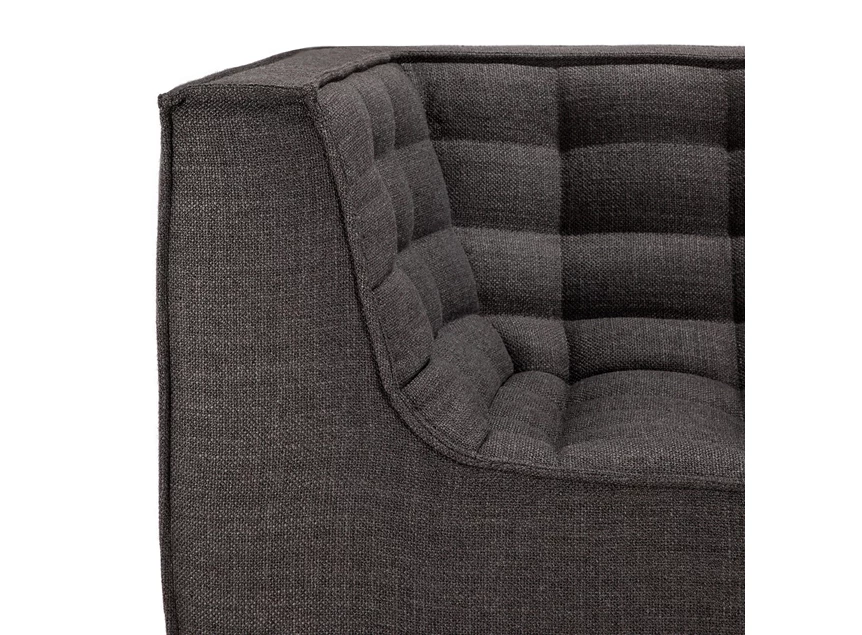 Armleuning Canapé 2-zit Sofa N701 2 Seater Dark Grey 20216 Ethnicraft