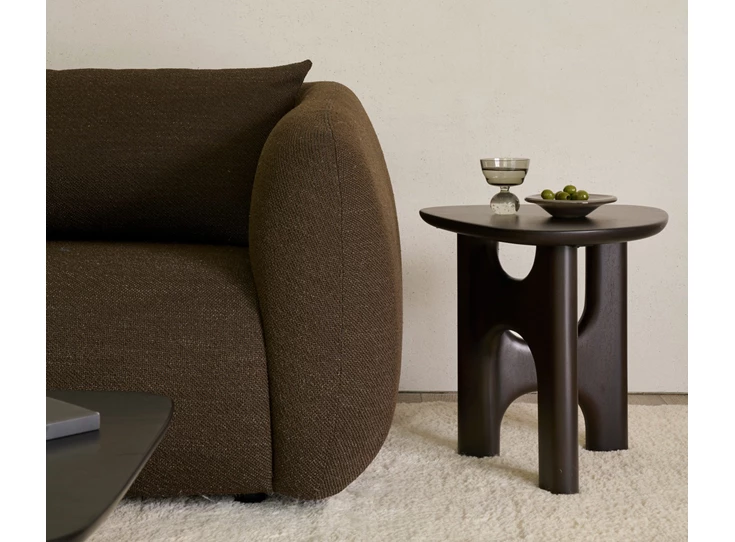 Sfeerfoto armleuning Salon canapé 3-zit Sofa Figur 3 Seater Chocolate 21405 Ethnicraft