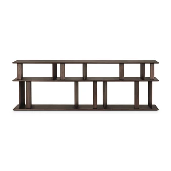 Front Muurtafel Mahogany Block Espresso Sofa Console 35177 Ethnicraft