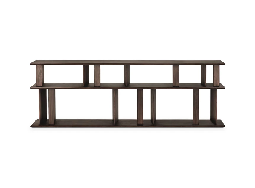 Front Muurtafel Mahogany Block Espresso Sofa Console 35177 Ethnicraft