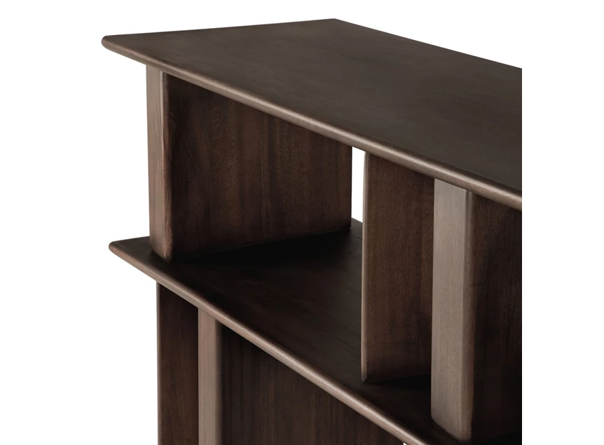 Bovenkant Muurtafel Mahogany Block Espresso Sofa Console 35177 Ethnicraft