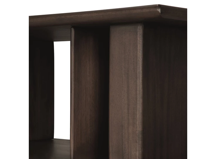 Detail Muurtafel Mahogany Block Espresso Sofa Console 35177 Ethnicraft
