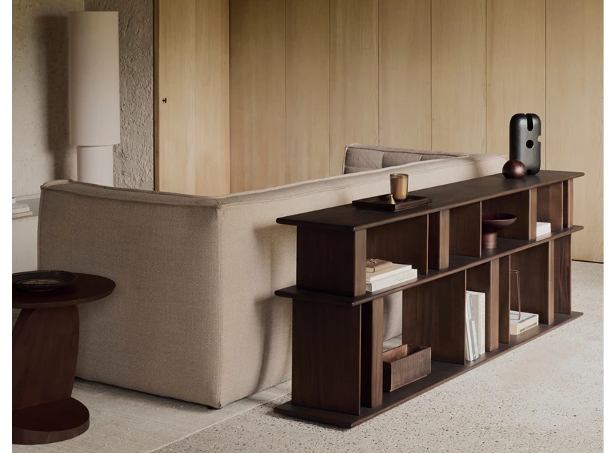 Sfeerfoto Muurtafel Mahogany Block Espresso Sofa Console 35177 Ethnicraft