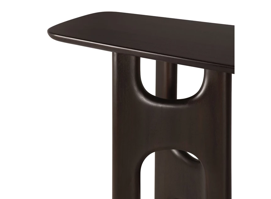 Bladrand Muurtafel Mahogany Flow Rose Brown Console 35095 Ethnicraft