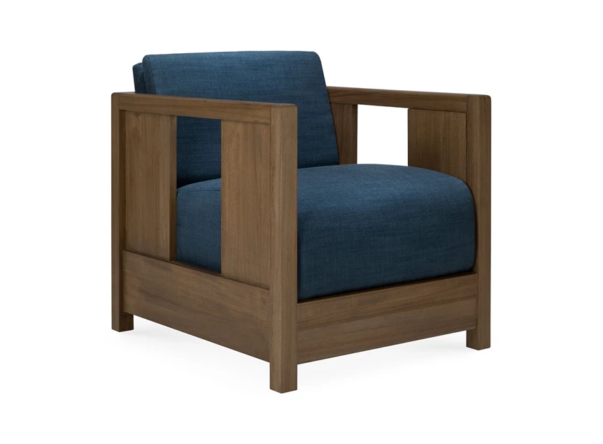 Bijzetzetel Teak Roan Wild Brown Lounge Chair Ink 10833 Ethnicraft