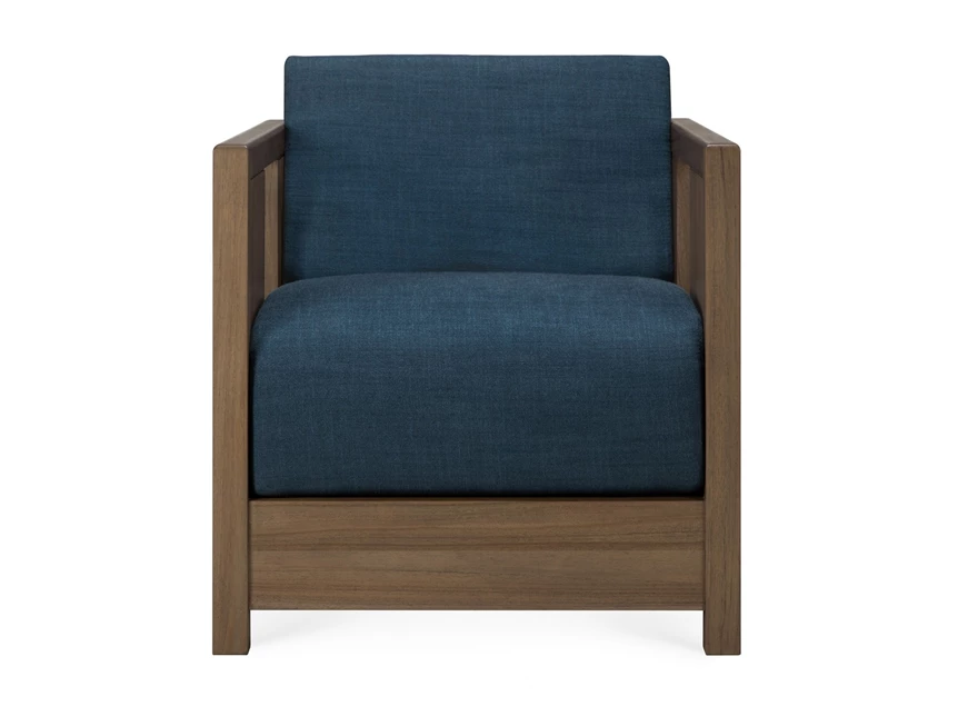 Front Bijzetzetel Teak Roan Wild Brown Lounge Chair Ink 10833 Ethnicraft