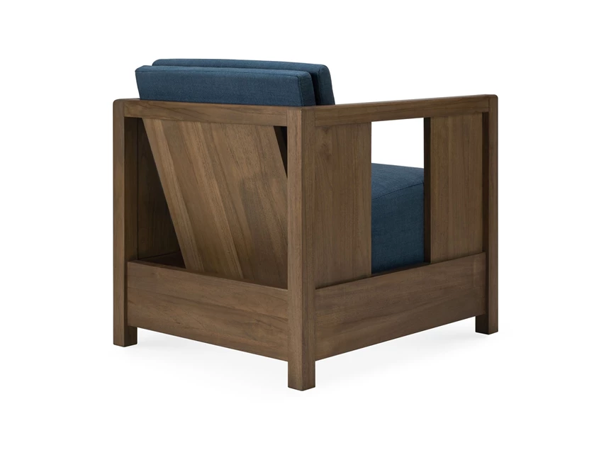 Achterkant Bijzetzetel Teak Roan Wild Brown Lounge Chair Ink 10833 Ethnicraft