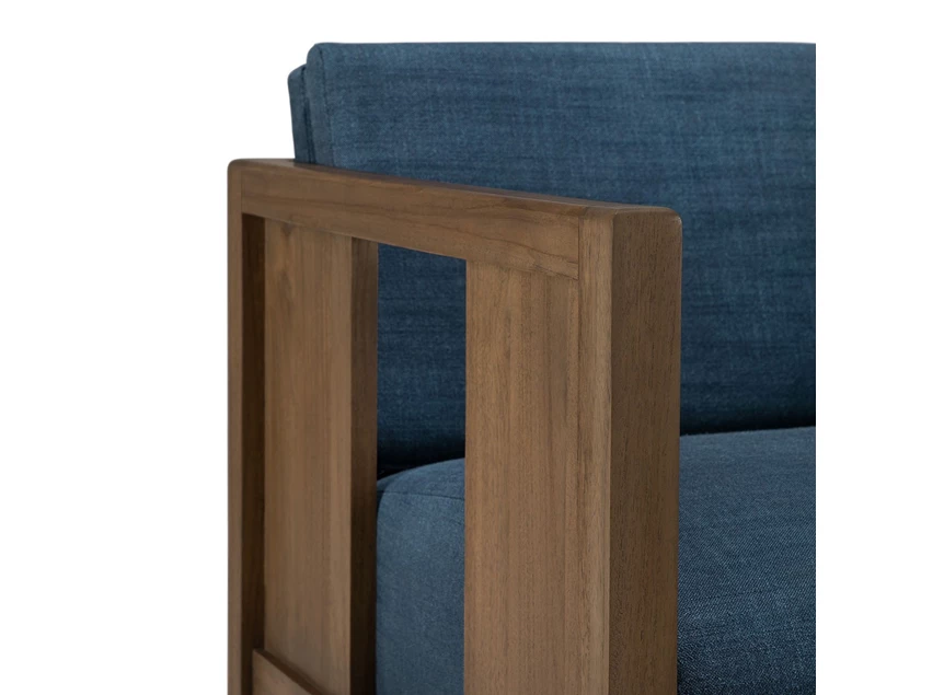 Armleuning Bijzetzetel Teak Roan Wild Brown Lounge Chair Ink 10833 Ethnicraft