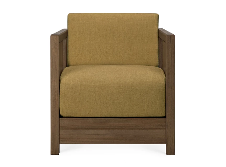 Front Bijzetzetel Teak Roan Wild Brown Lounge Chair Amber 10832 Ethnicraft