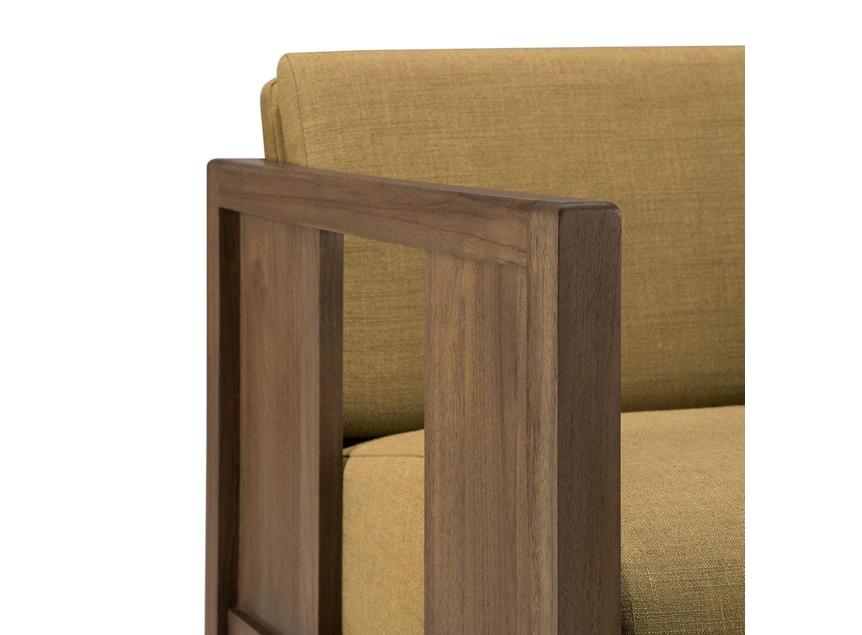 Armleuning Bijzetzetel Teak Roan Wild Brown Lounge Chair Amber 10832 Ethnicraft