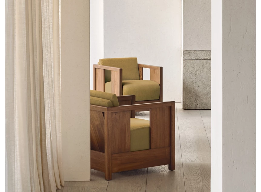 Setting Bijzetzetel Teak Roan Wild Brown Lounge Chair Amber 10832 Ethnicraft