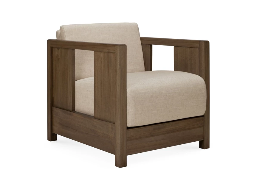 Bijzetzetel Teak Roan Wild Brown Lounge Chair Flax 10831 Ethnicraft