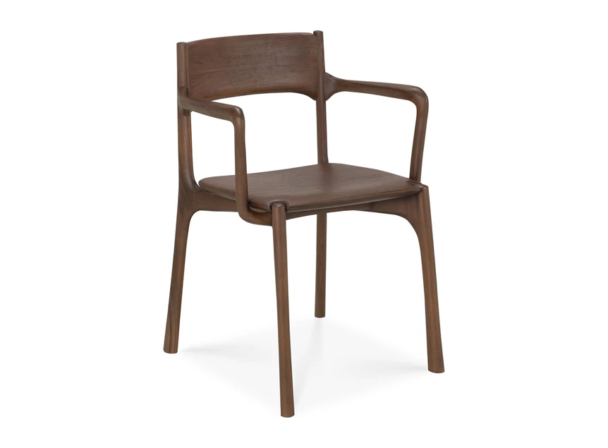 Armstoel Teak Pi Brown Dining Chair With Amrs 11549 Ethnicraft