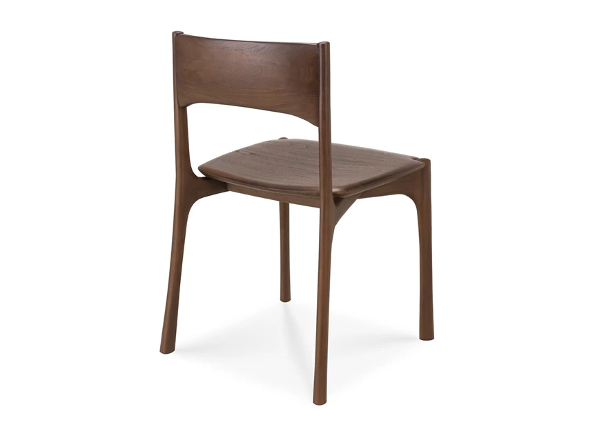 Achterkant Stoel Teak Pi Brown Dining Chair 11548 Ethnicraft
