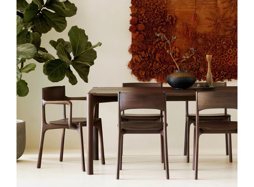 Sfeerfoto Stoel Teak Pi Brown Dining Chair 11548 Ethnicraft