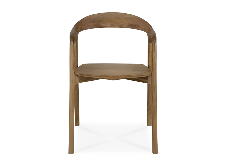 Front Armstoel Teak Bok Dining Chair With Arms 10163 Ethnicraft