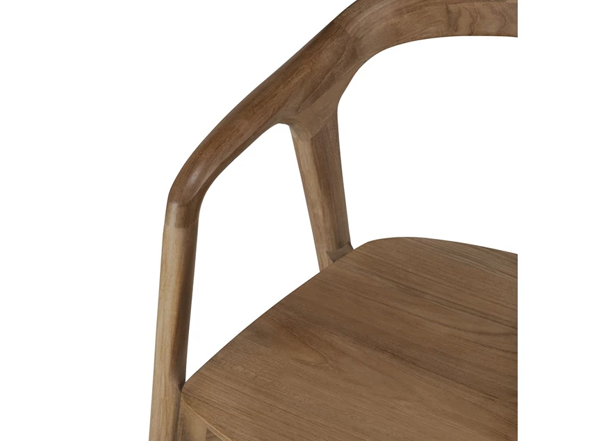 Binnenkant Armstoel Teak Bok Dining Chair With Arms 10163 Ethnicraft