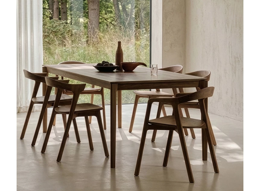 Sfeerfoto Armstoel Teak Bok Dining Chair With Arms 10163 Ethnicraft