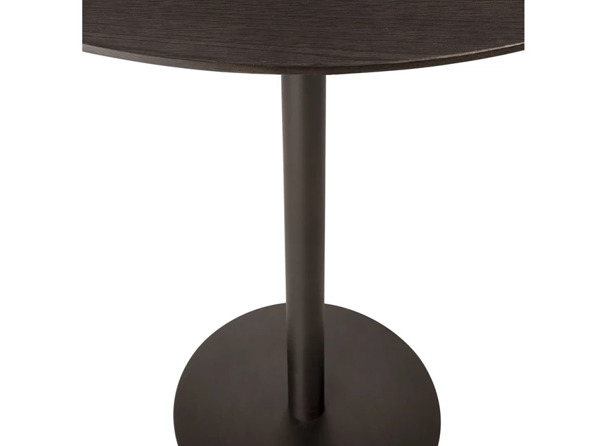 Onderstel Bartafel Blend Round Bar Table Top Brown Oak Base Dark Bronze 51952 Ethnicraft