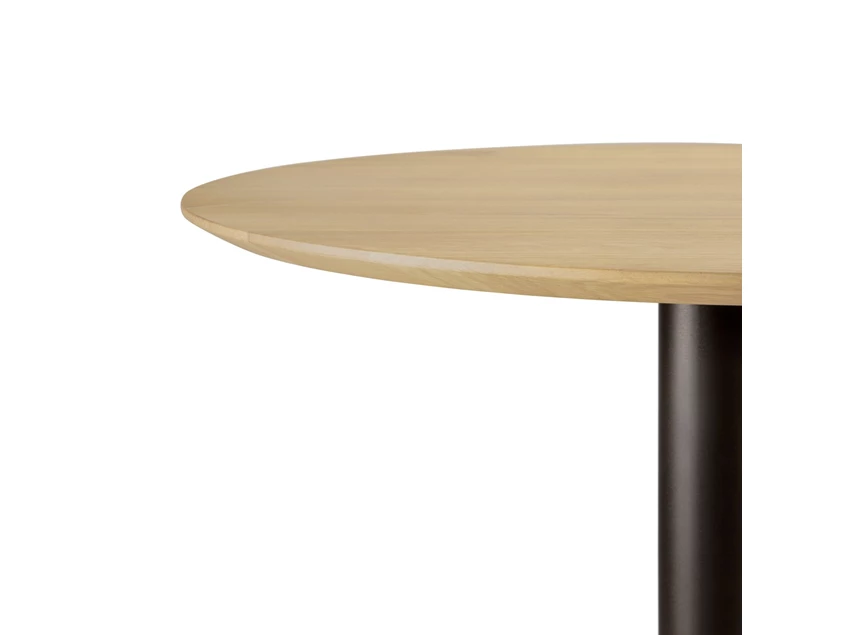 Blad hout Bartafel Blend Round Bar Table Top Oak Base Dark Bronze 51951 Ethnicraft