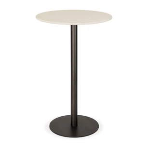 Bartafel Blend Round Bar Table Top Microcement Off White Base Dark Bronze 26517 Ethnicraft