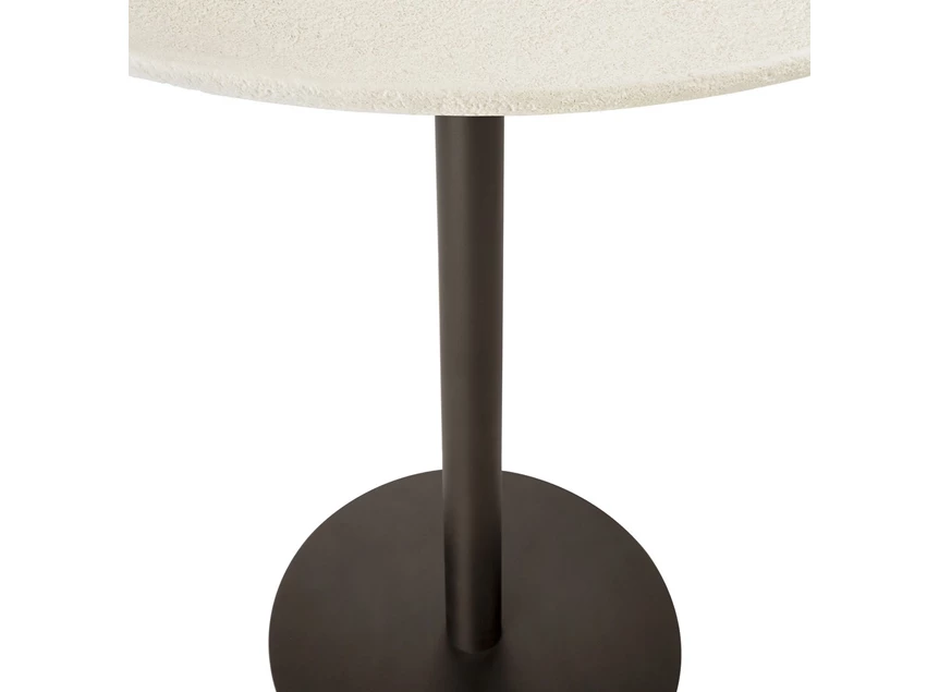 Onderstel Blend Round Bar Table Top Microcement Off White Base Dark Bronze 26517 Ethnicraft