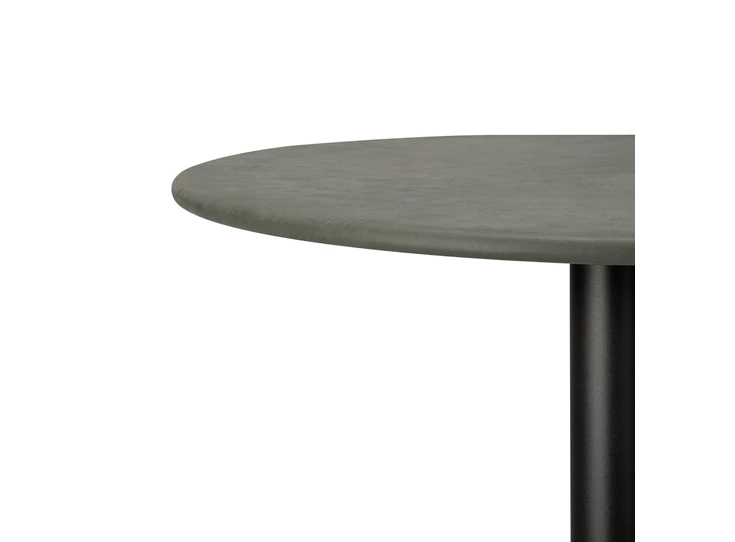 Blad leder Bartafel Blend Round Bar Table Top Leather Muschio Base Dark Bronze 21577 Ethnicraft