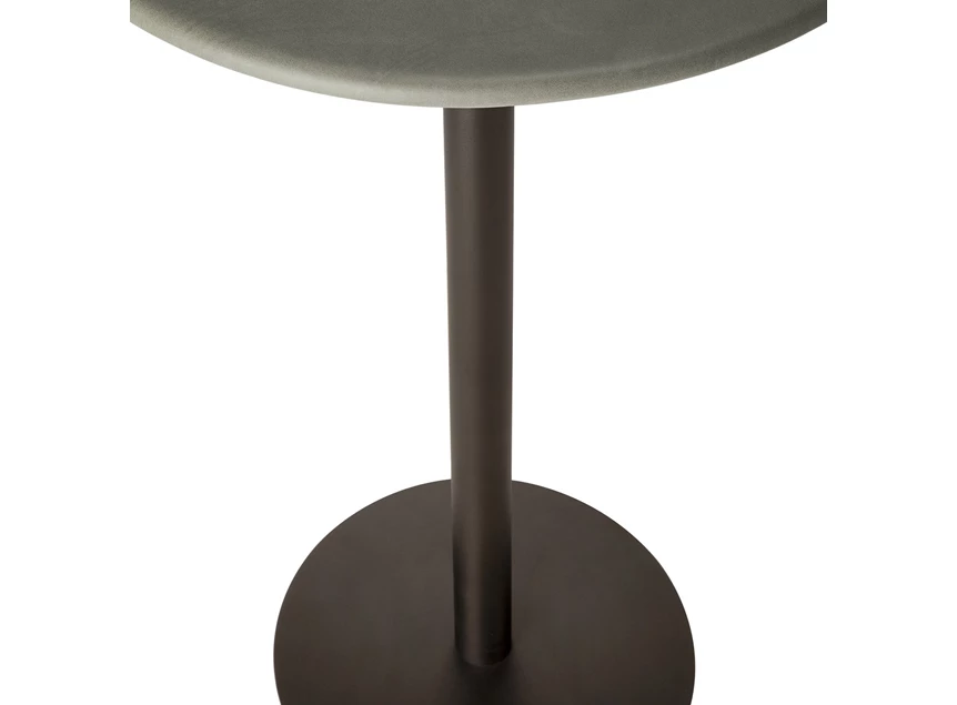 Onderstel Bartafel Blend Round Bar Table Top Leather Muschio Base Dark Bronze 21577 Ethnicraft