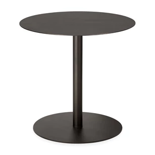Low Dining Blend Lounge Table Metal Top Dark Bronze Base Dark Bronze 60124 Ethnicraft