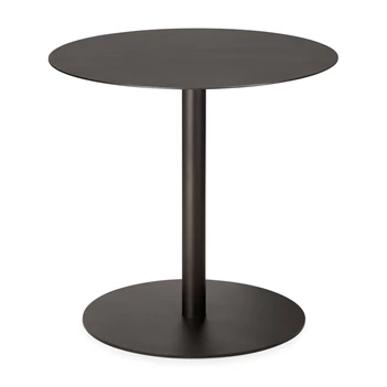Low Dining Blend Lounge Table Metal Top Dark Bronze Base Dark Bronze 60124 Ethnicraft