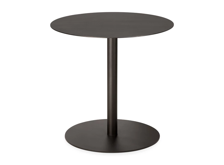Low Dining Blend Lounge Table Metal Top Dark Bronze Base Dark Bronze 60124 Ethnicraft