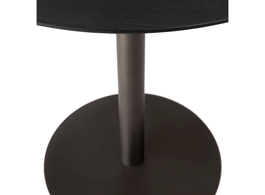 Onderstel Low Dining Blend Lounge Bar Table Top Black Oak Base Dark Bronze 51956 Ethnicraft