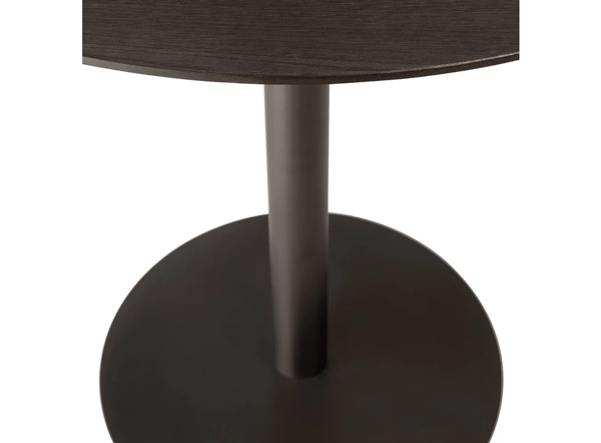 Onderstel Low Dining Blend Lounge Bar Table Top Brown Oak Base Dark Bronze 51955 Ethnicraft