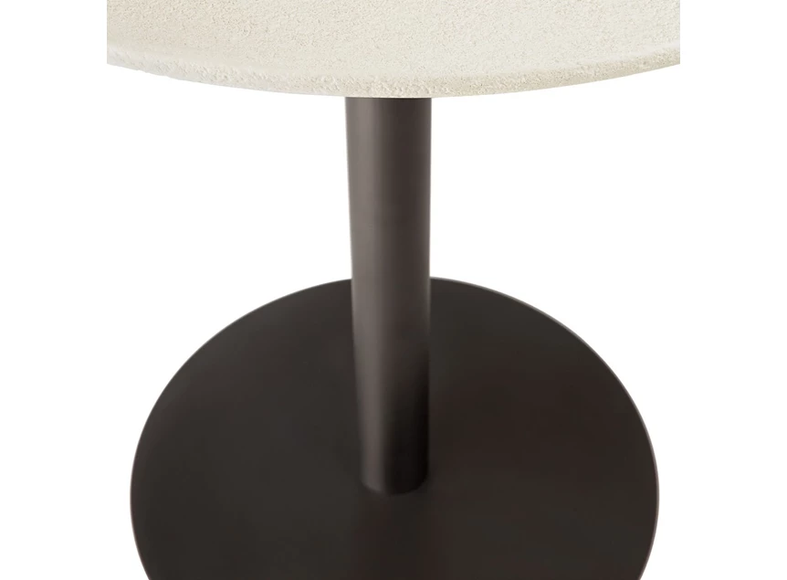 Onderstel Blend Round Lounge Table Top Microcement Off White Base Dark Bronze 26518 Ethnicraft