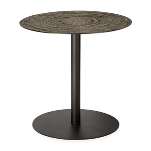 Low Dining Blend Round Lounge Table Top Minerals Ray Whisky Base Dark Bronze 25938 Ethnicraft