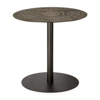Low Dining Blend Round Lounge Table Top Minerals Ray Whisky Base Dark Bronze 25938 Ethnicraft