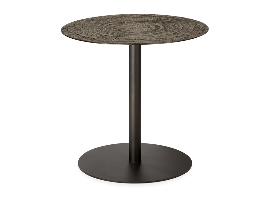 Low Dining Blend Round Lounge Table Top Minerals Ray Whisky Base Dark Bronze 25938 Ethnicraft