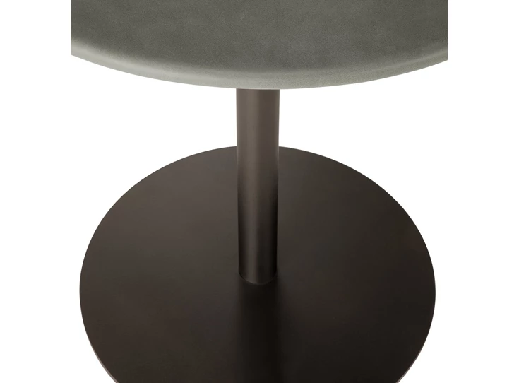 Onderstel Low Dining Blend Round Lounge Table Top Leather Muschio Base Dark Bronze 21578 Ethnicraft