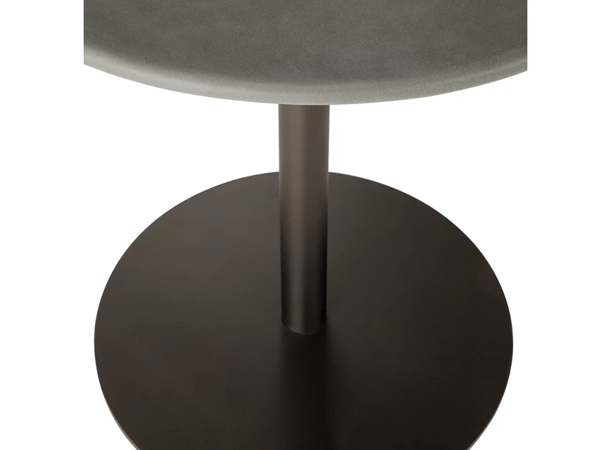 Onderstel Low Dining Blend Round Lounge Table Top Leather Muschio Base Dark Bronze 21578 Ethnicraft