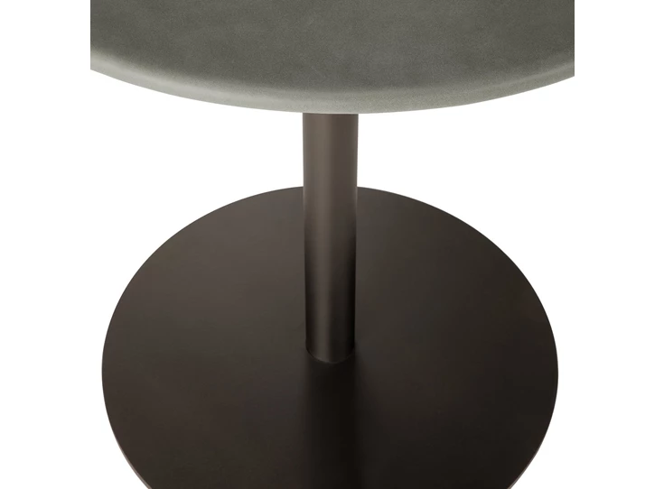 Onderstel Eettafel Blend Round Dining Table Top Leather Muschio Base Dark Bronze 21575 Ethnicraft