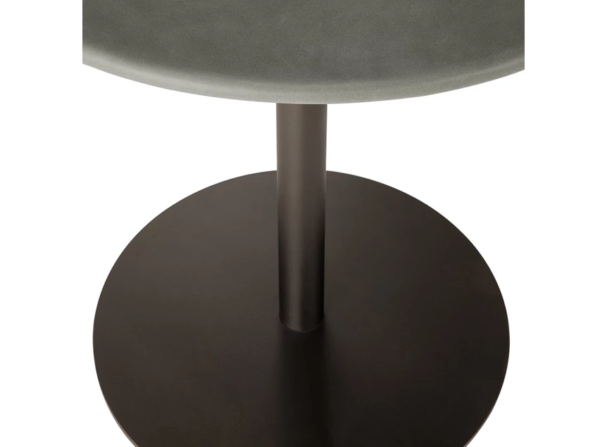 Onderstel Eettafel Blend Round Dining Table Top Leather Muschio Base Dark Bronze 21575 Ethnicraft