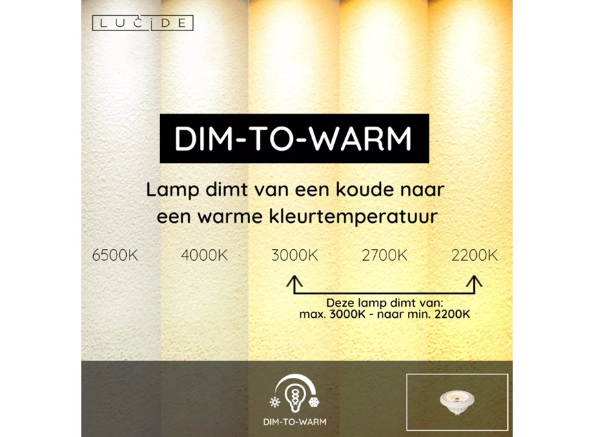 Led lamp ES111 11cm led dim to warm info