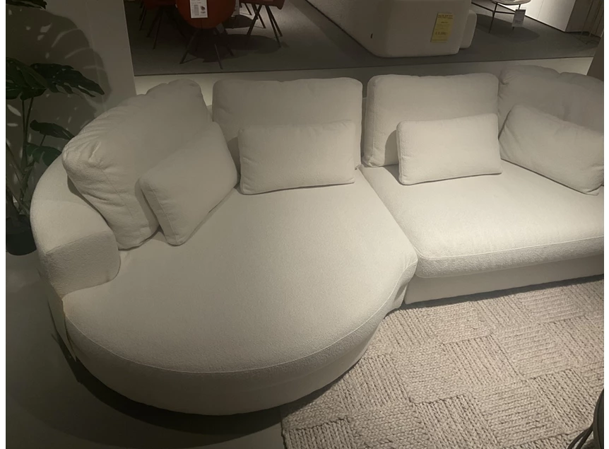 Divan rond Salon Ferry Giovani stof beige Easy Sofa